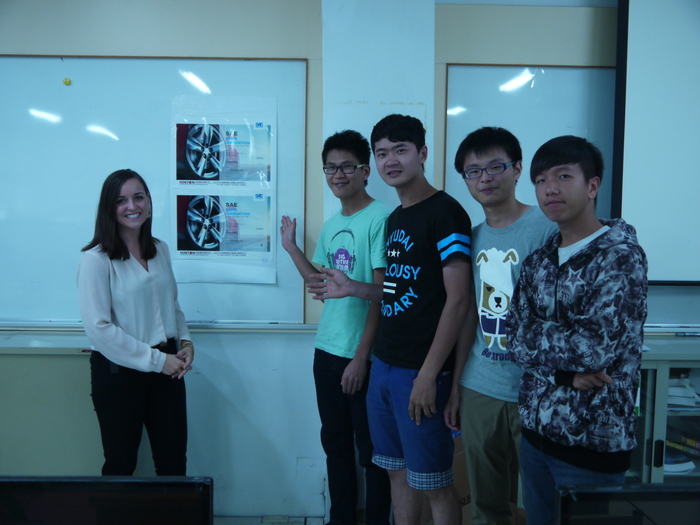 Photo with classmate